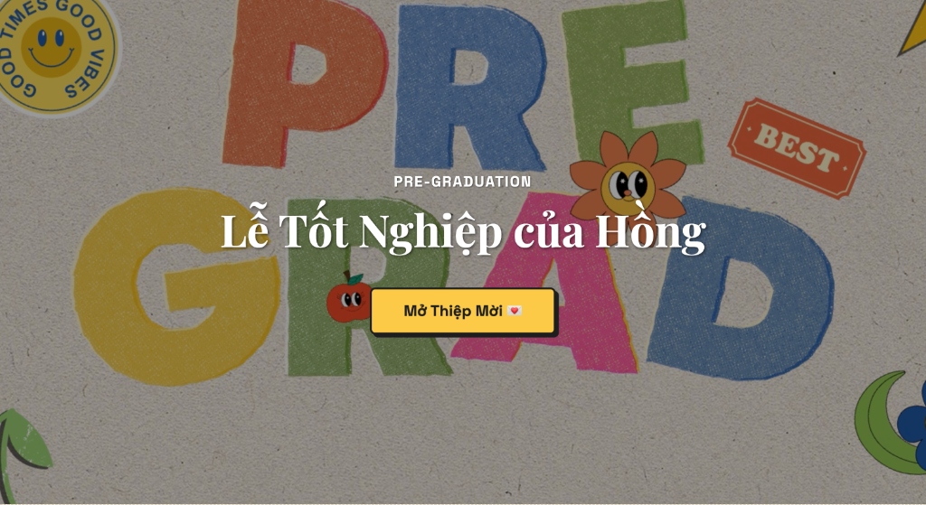 Thiệp mời tốt nghiệp